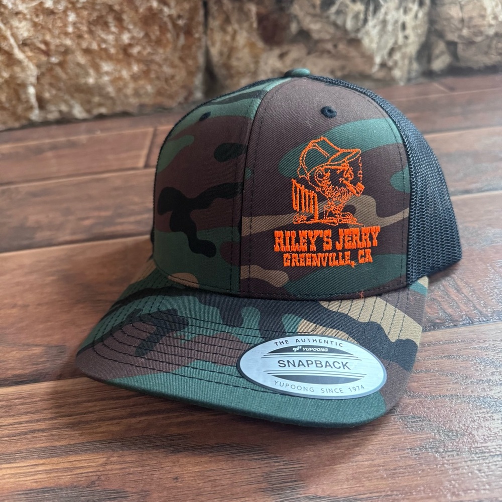 Official Riley’s Jerky Camo Trucker Hat NWT